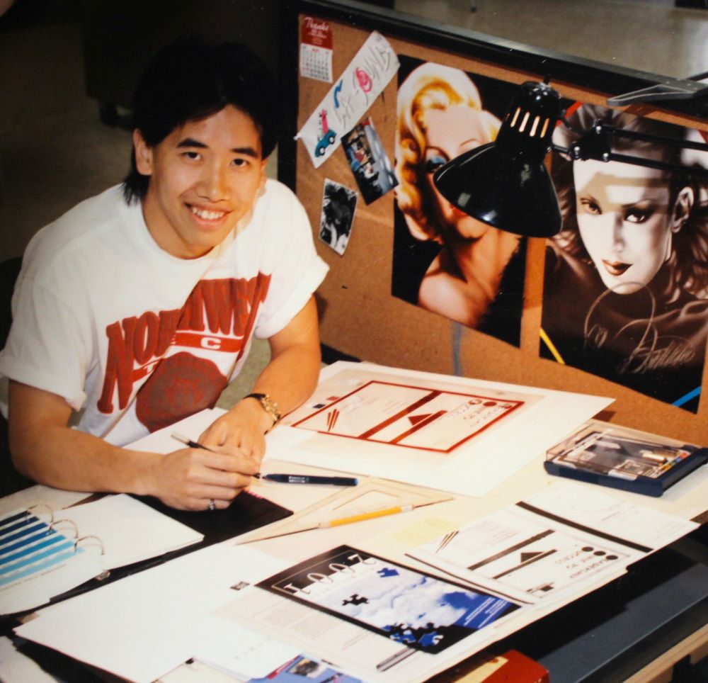 An unidentified Graphic Design student, in 1993