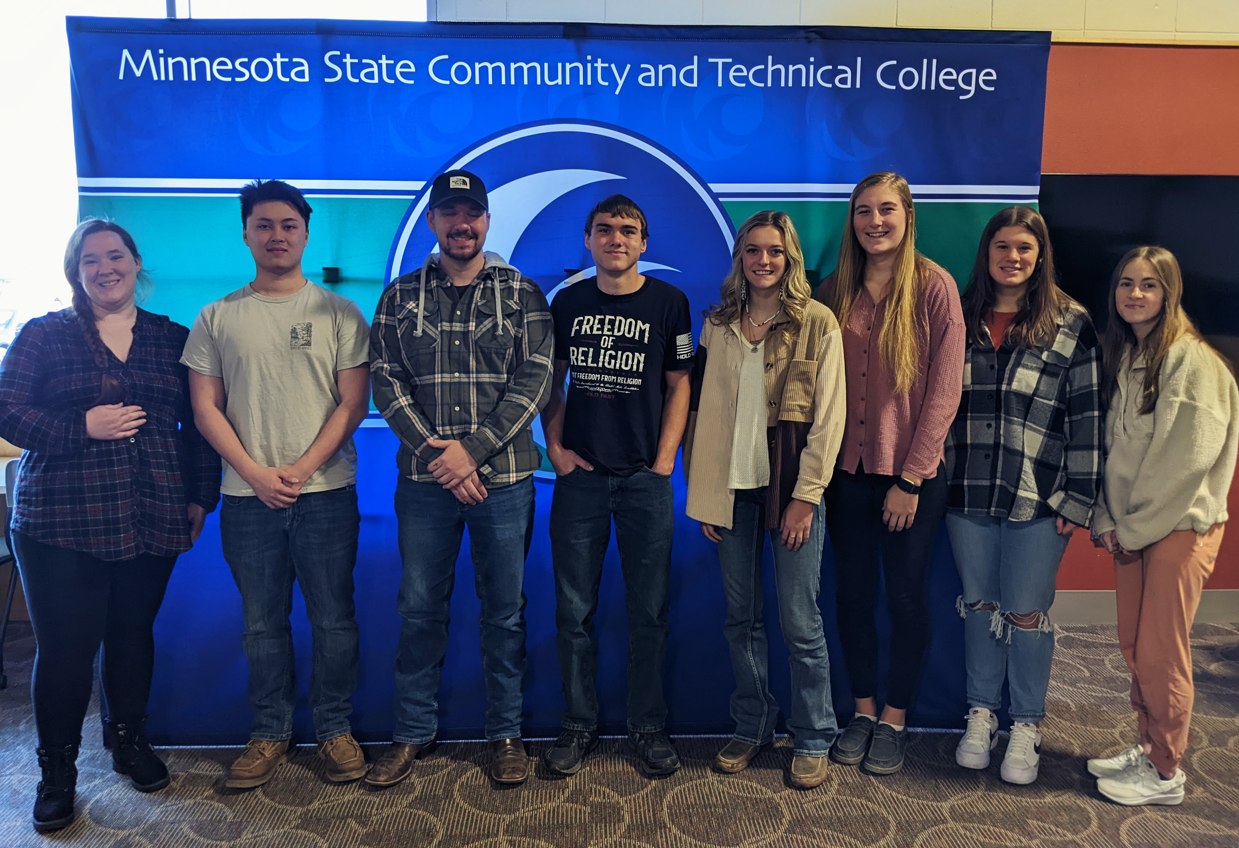 Detroit Lakes campus M State Foundation and Alumni scholarship recipients, at the fall 2023 ceremony.