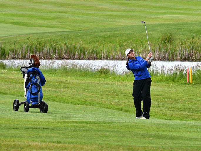 Soydara on the 14th hole during day four of the championship.