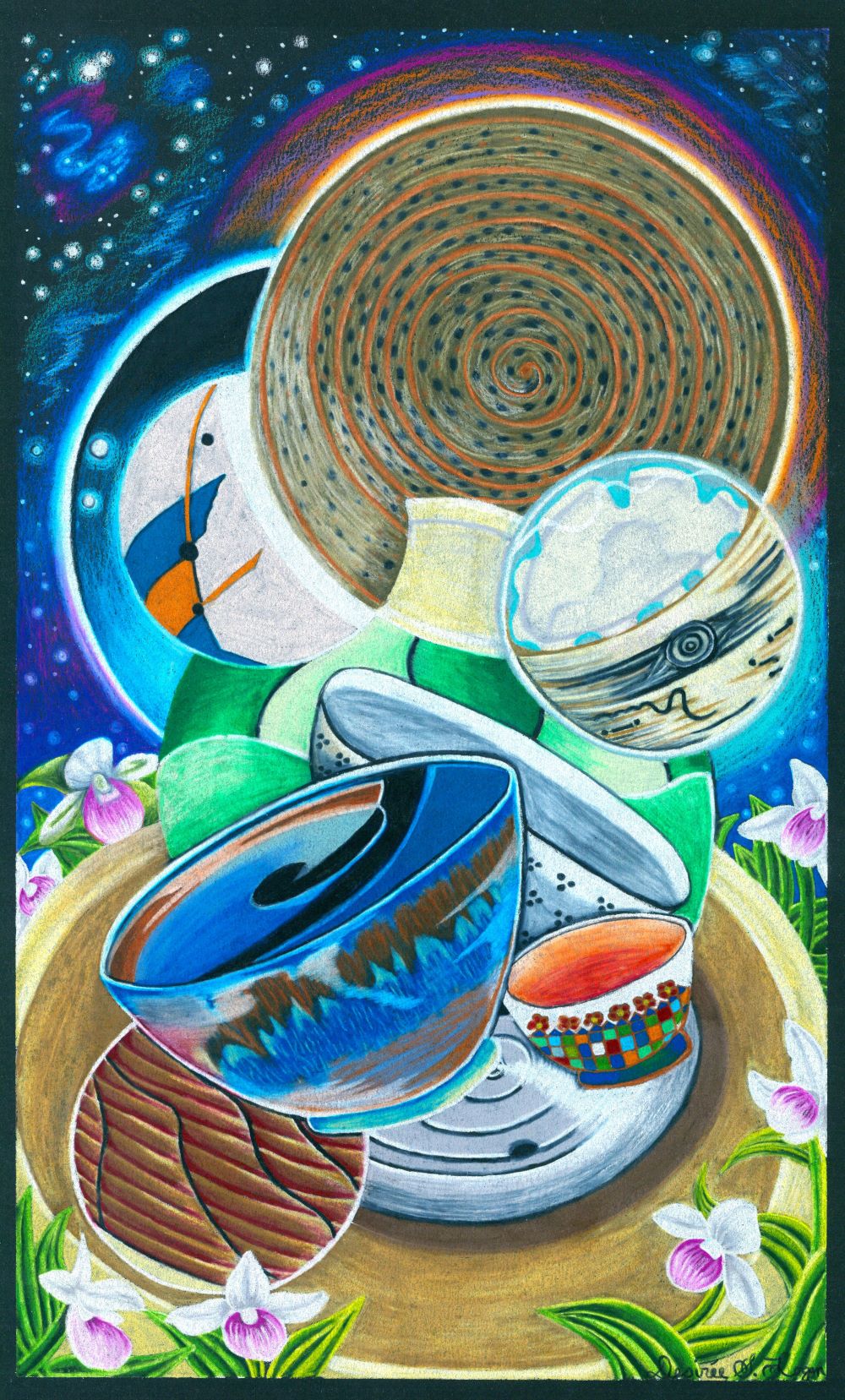 2024 Empty Bowls promotional artwork by Desiree Logan.