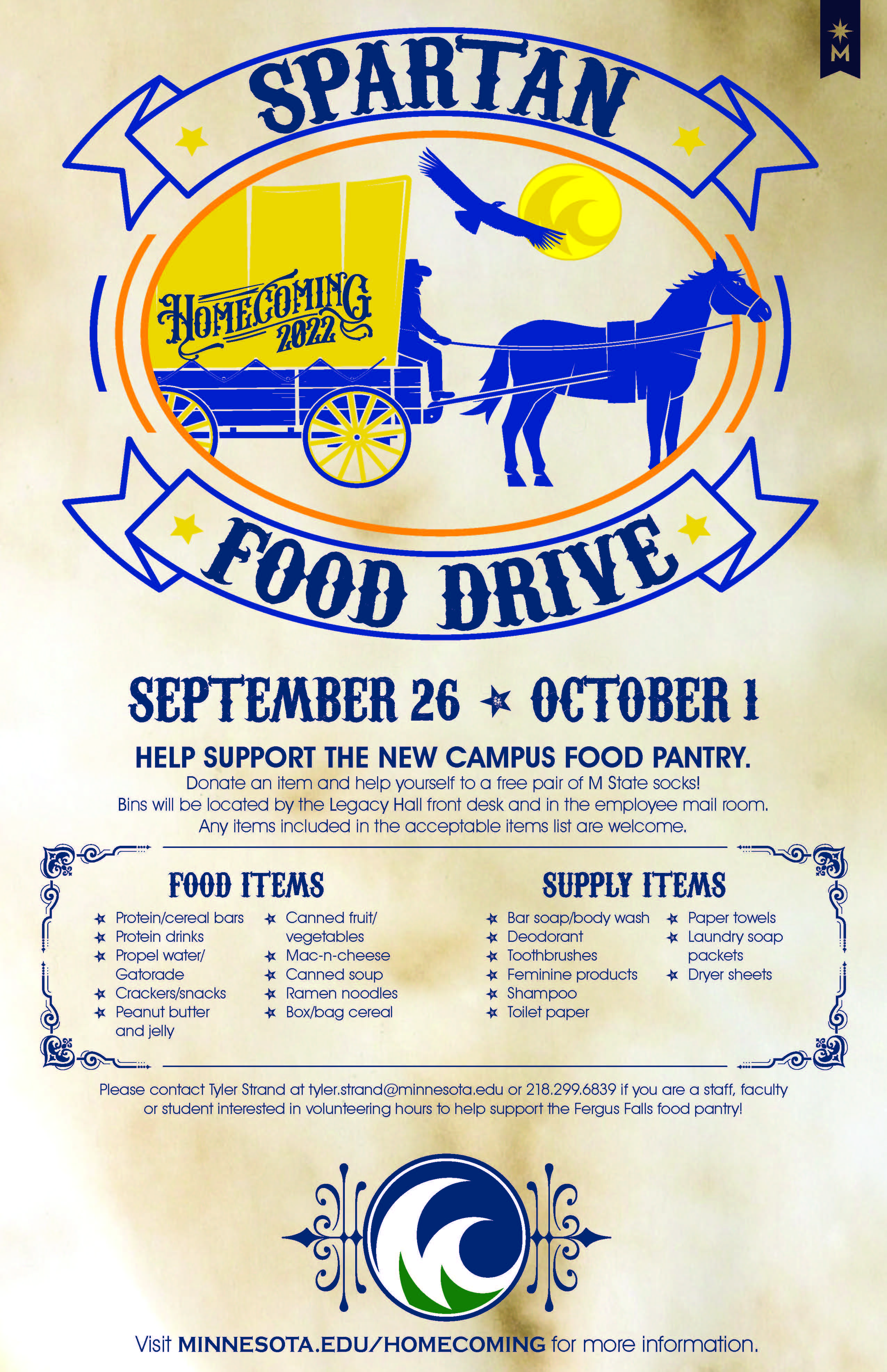 Homecoming 2022 Food Drive