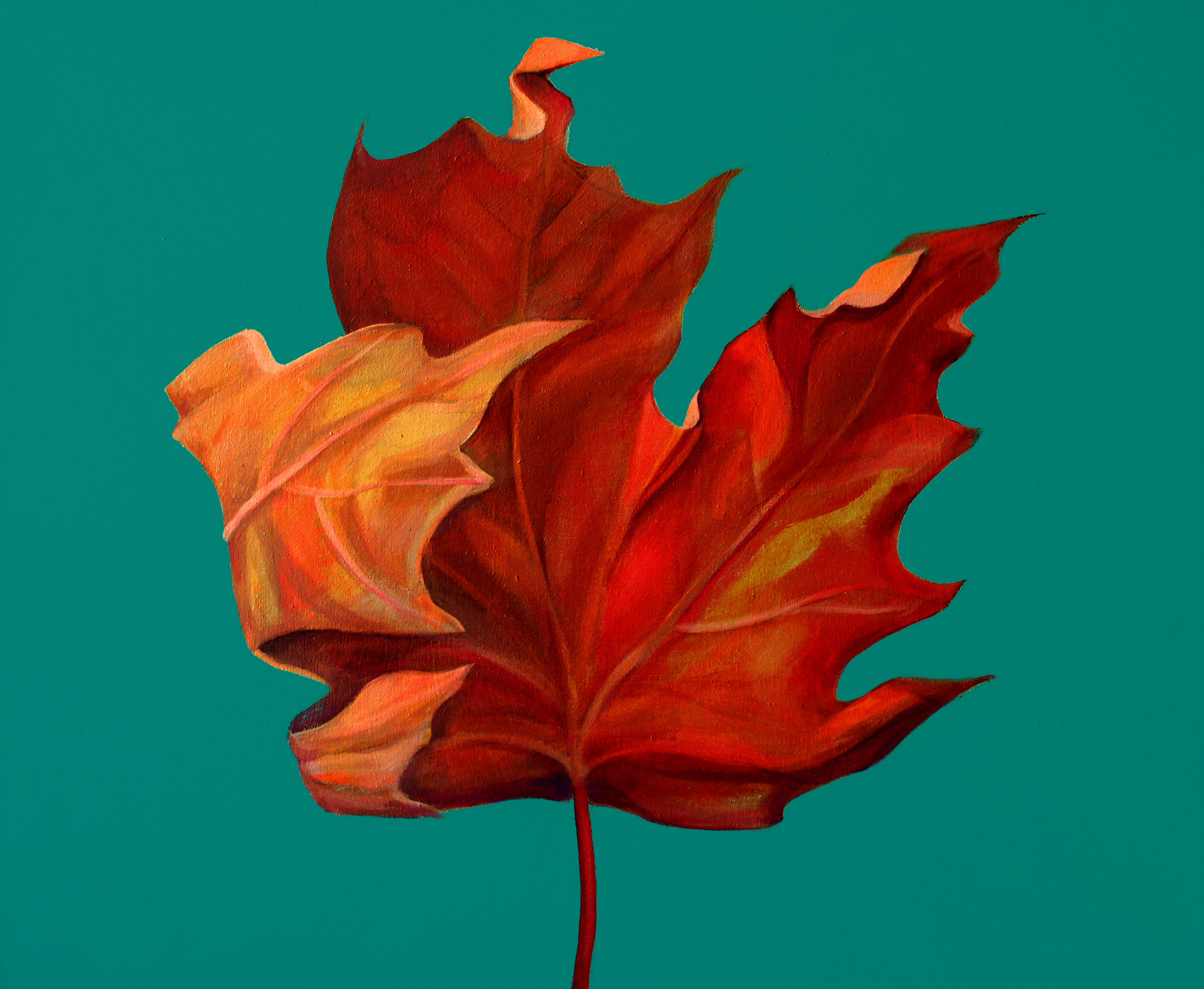 "Leaf" by Scott Gunvaldson, a former student of Charles Beck's and a featured artist in the upcoming exhibition.