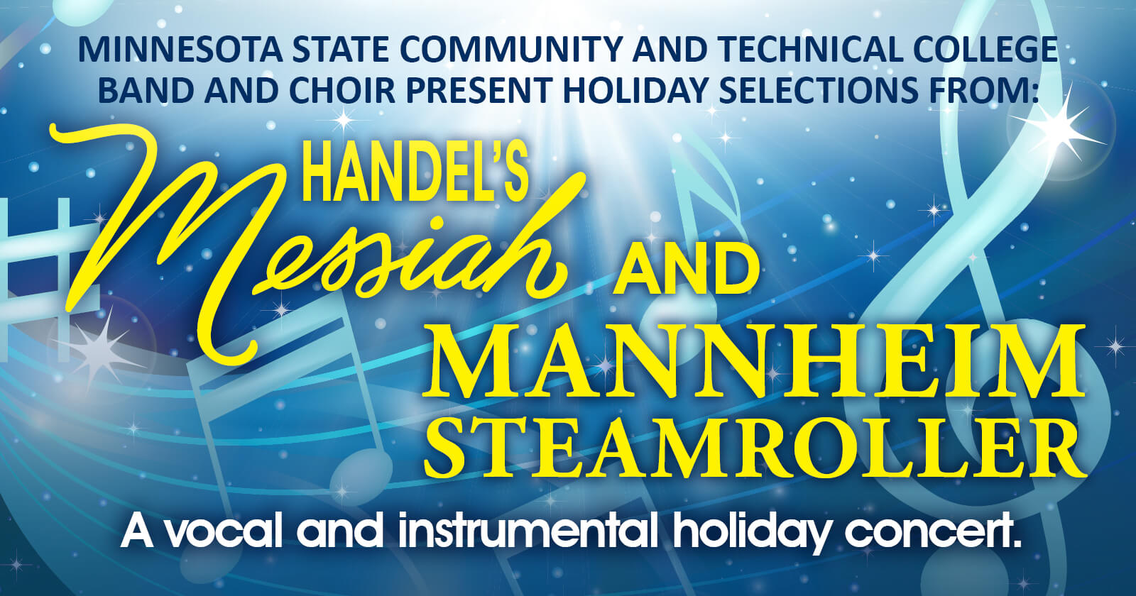 M State 2023 holiday concert graphic