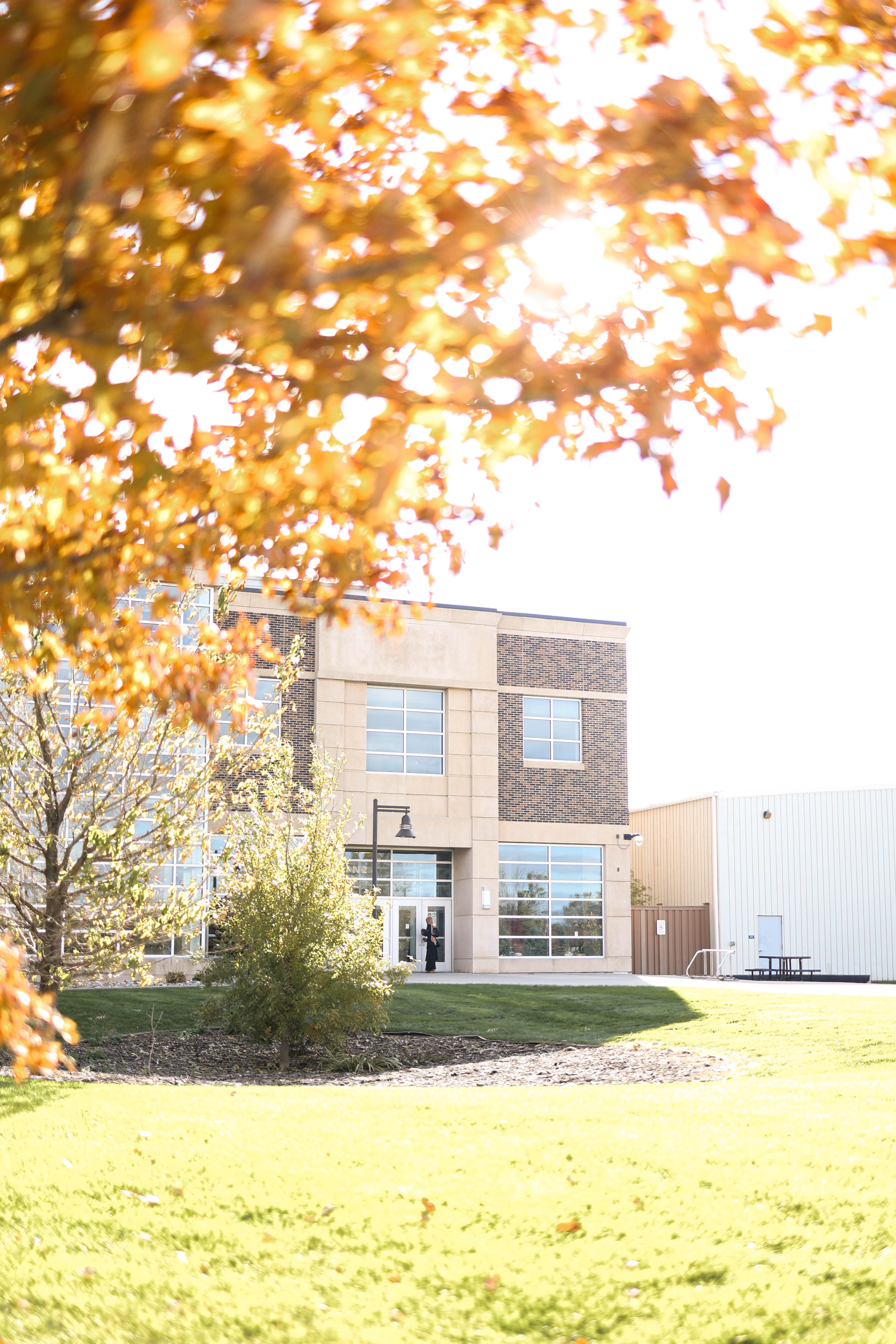 The exterior of the Morehead campus in the fall