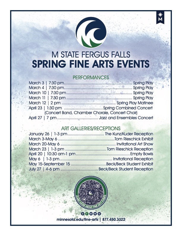 Fine Arts Spring Schedule