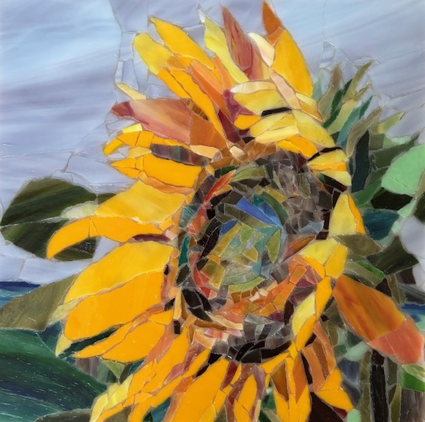 'Mosaic Sunflower,' by Kerry Kolke bonk.