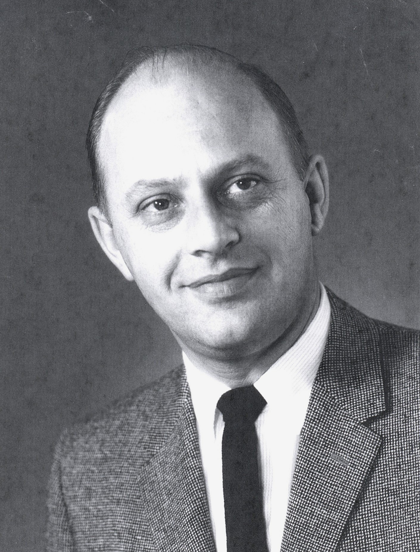 Wesley Waage portrait picture, black and white