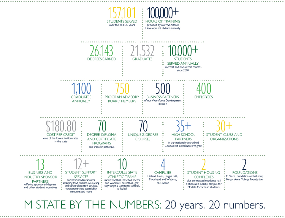 graphic image describing m state by the numbers