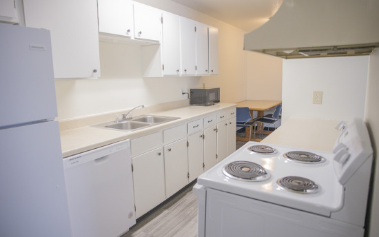 A kitchen in M State Fergus Falls housing