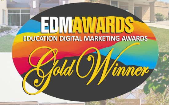 EDM Awards graphic, Gold Winner text