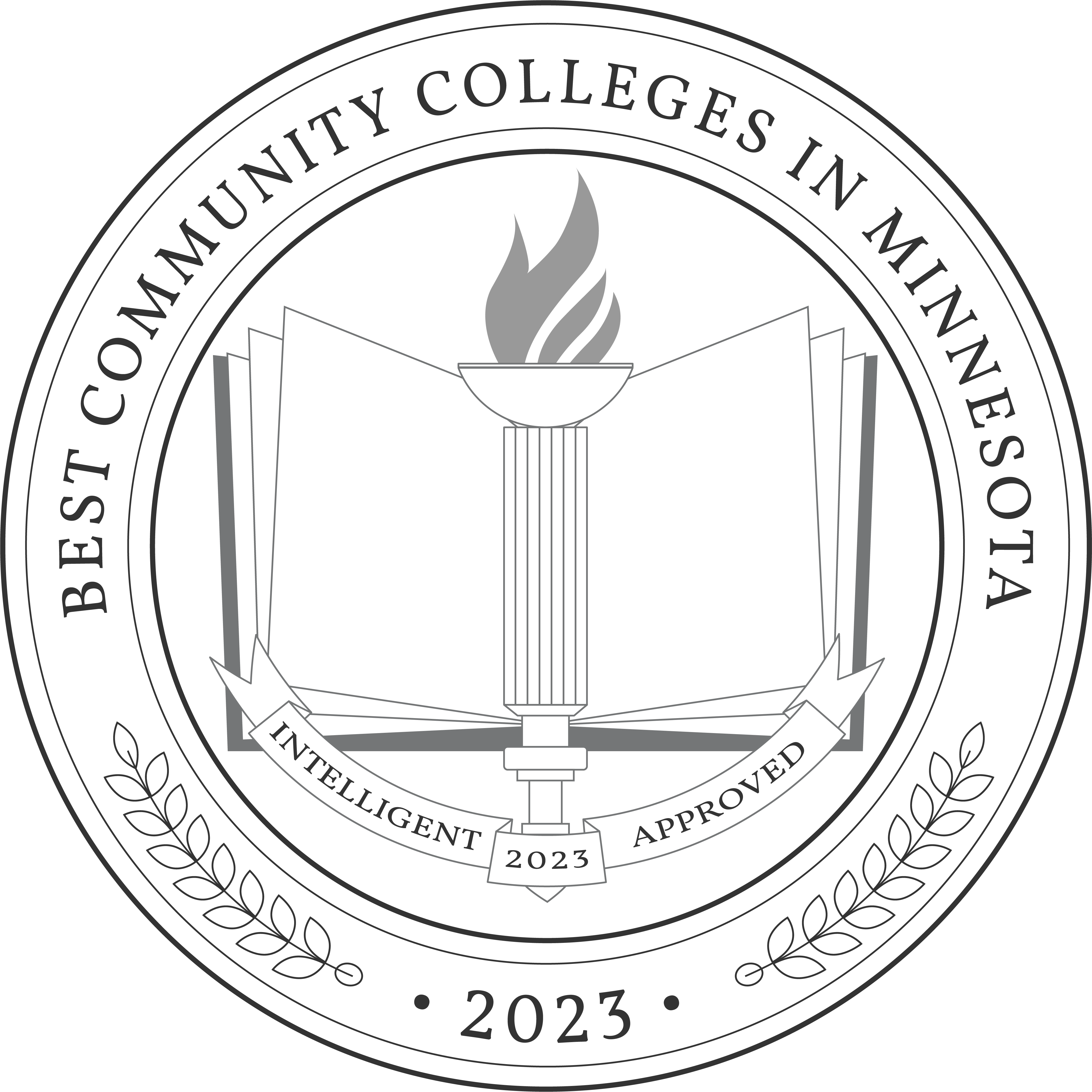 Best Community Colleges in Minnesota badge 2023 Intelligent.com