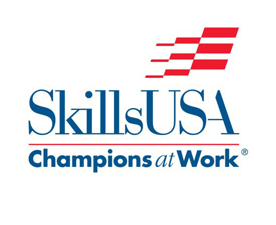 SkillsUSA logo, "Champions at Work" thumbnail