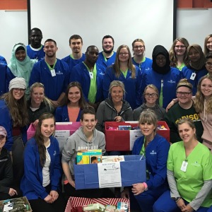 Nursing students collect donations